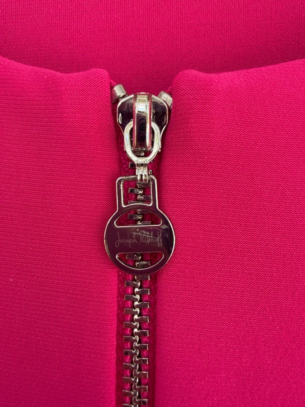 Joseph Ribkoff Hot Pink Zip-Front Flared Tunic - Picture 4 of 9